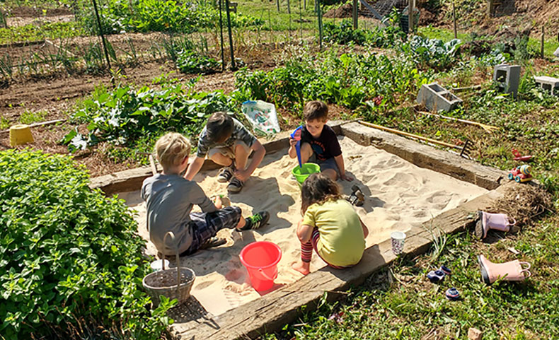 Community garden sandbox