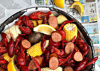 	Crawfish Boil for Two	 
