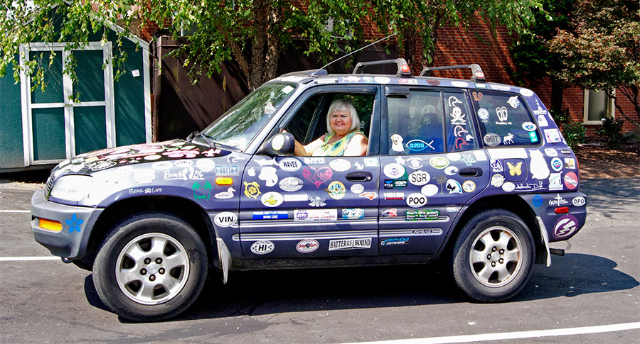 Sticker Car' is a Roving Memorial - Carolina Country