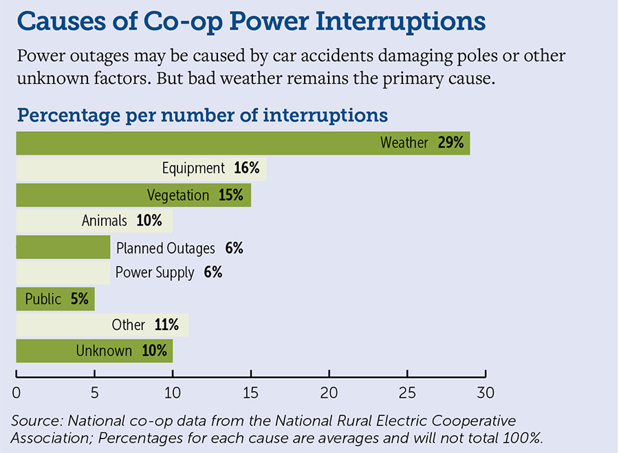 Causes of Coop Power Interruptions