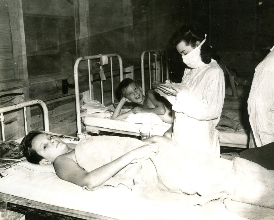 Boys at Polio Hospital, 1944