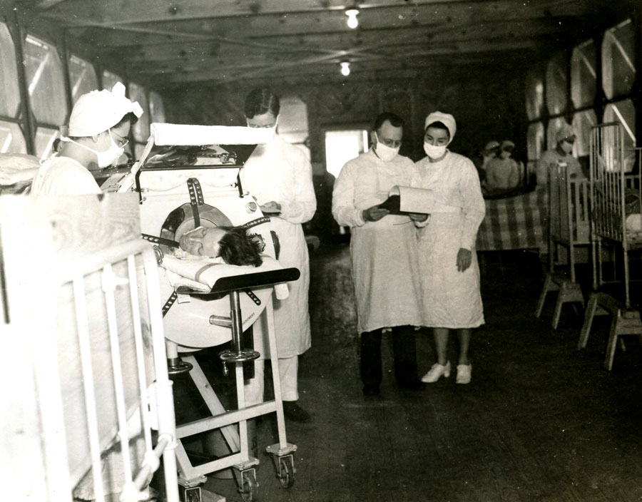 Polio Hospital Patient, 1944