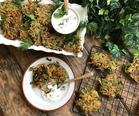 	Peas and Carrot Fritters	 