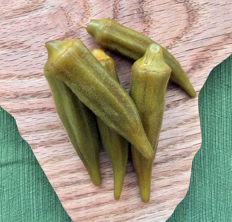 Spicy Pickled Okra	 