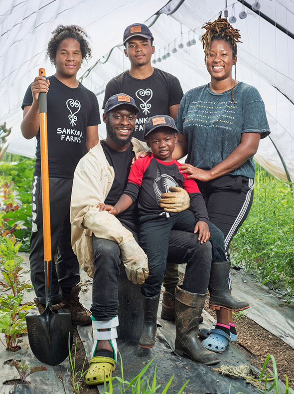 Sankofa Farm family