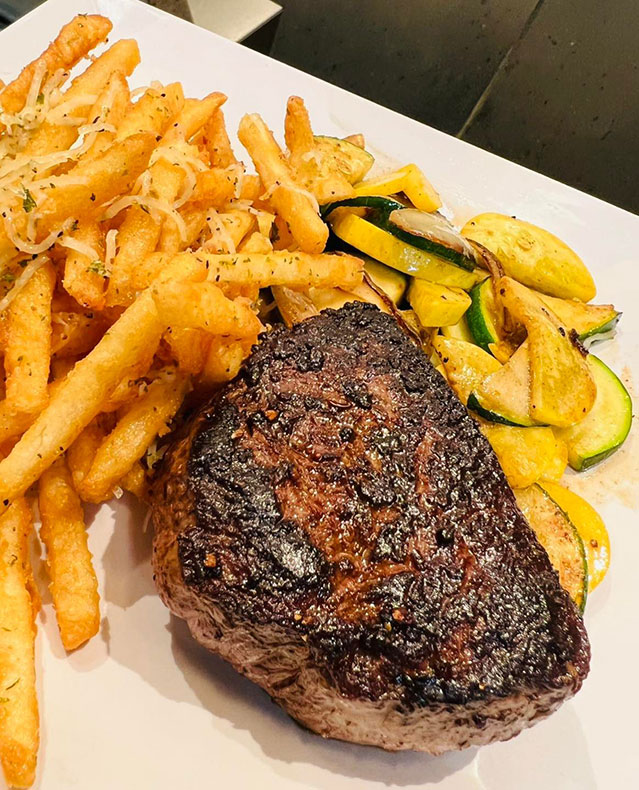 Sirloin with fries