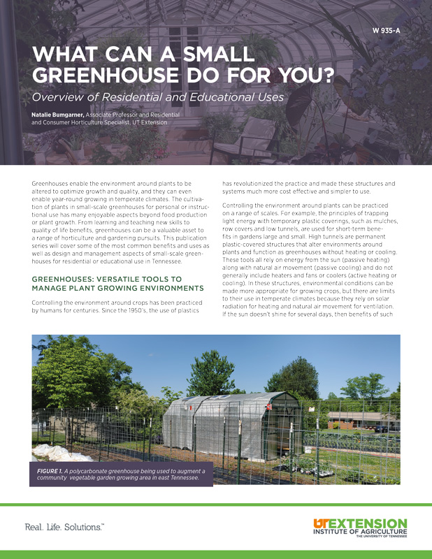 What can a small greenhouse do for you