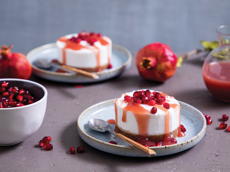 Pomegrate Cheesecake