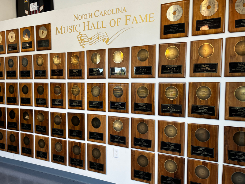 NC Music Hall of Fame Gold Records