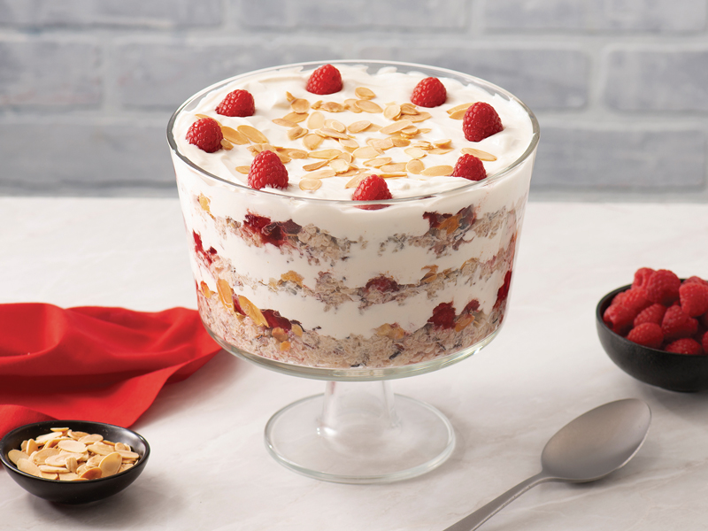 Cran-Raspberry Quinoa Pudding Trifle