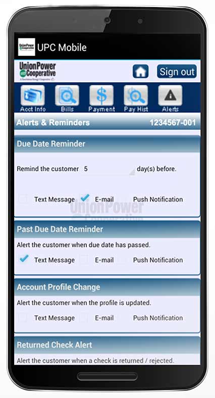 alerts and reminders