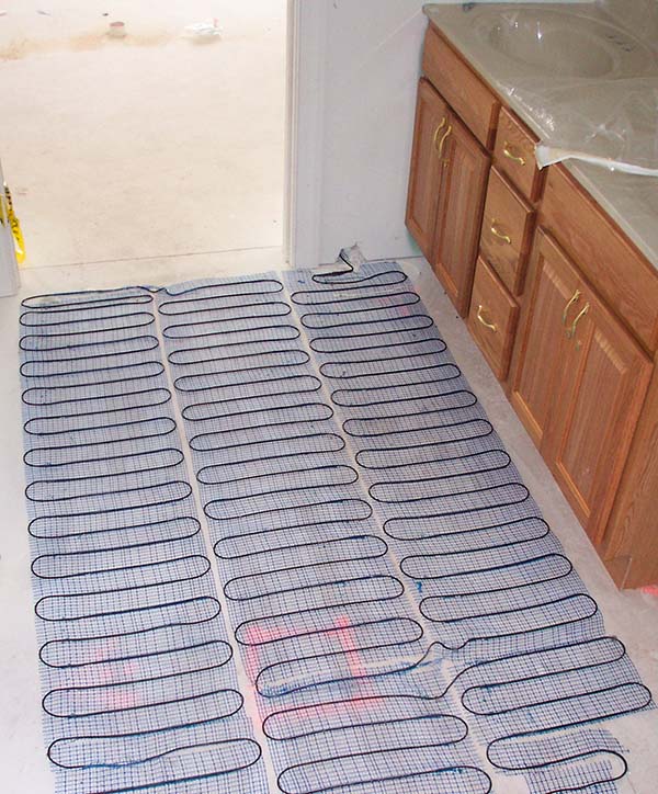 Heated Floors On 50 Off, How To Lay Tile On Heated Floor