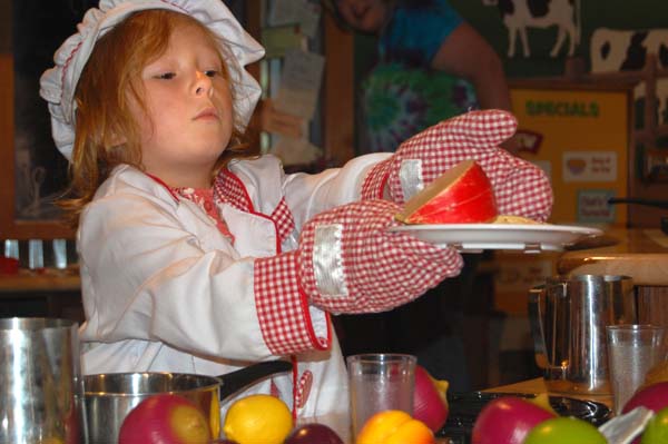 Discovery Place KIDS chef in training