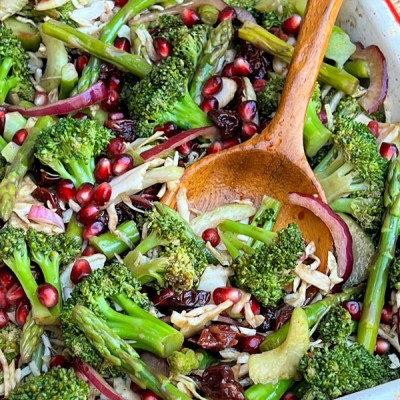 Winter Broccoli and Dried Cherry Salad