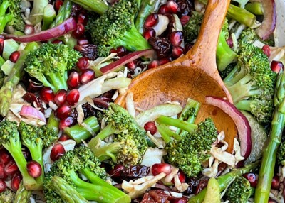 Winter Broccoli and Dried Cherry Salad