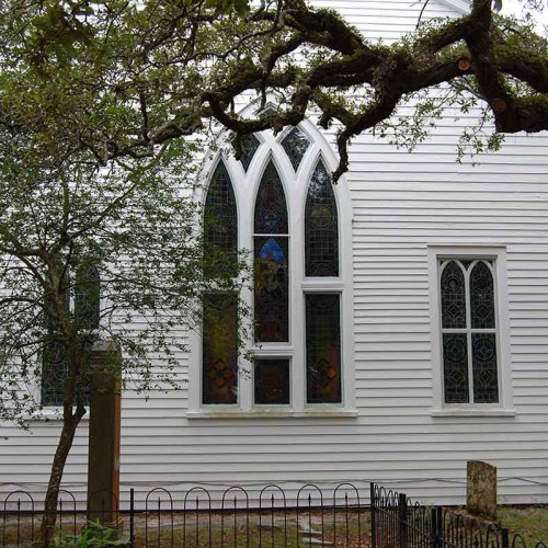 This Beaufort church is the beautiful backdrop to the Old Burying Grounds on Ann Street. In the 18th century, a little girl was buried on the grounds by her father. Some say that she plays in the graveyard at night. —Darlene Willis, Arapahoe, Tideland EMC