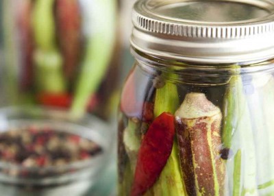 Dilly Pickled Okra