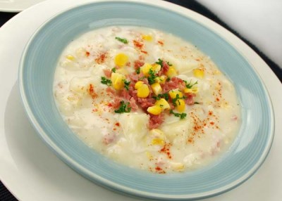 Easy Corn-Ham Chowder (microwave)