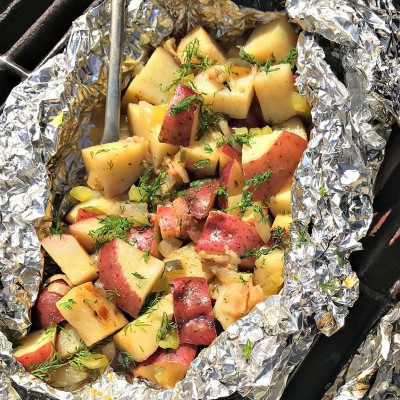 Dilled, Grilled Potato Salad