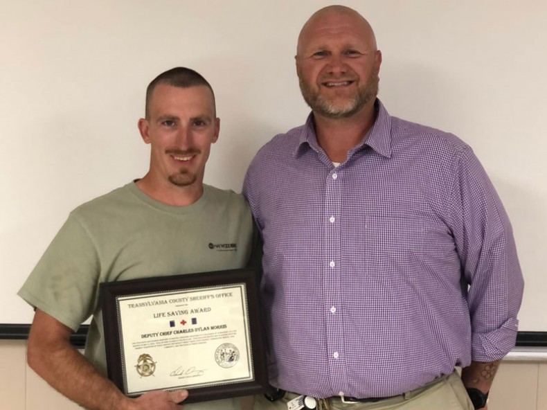 Haywood EMC Lineman Receives Life Saving Award