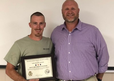 Haywood EMC Lineman Receives Life Saving Award