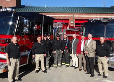 Piedmont EMC funding helps  buy new fire trucks for Mebane