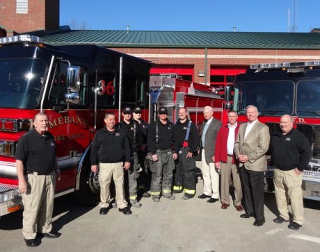 Piedmont EMC funding helps  buy new fire trucks for Mebane