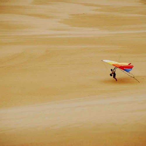 Hang gliding at Jockey’s Ridge on the Outer Banks. —Melissa Hildebrand, Wake Forest, Wake Electric