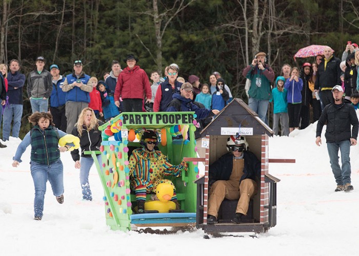 Outhouse Races Bring Something Different to the Slopes