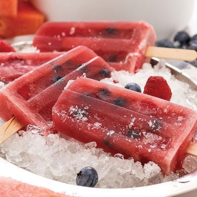 Watermelon Berry Frozen Pops