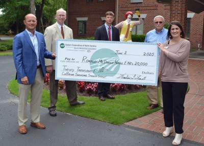 Co-ops Present $20,000 to Ronald McDonald House of Eastern NC