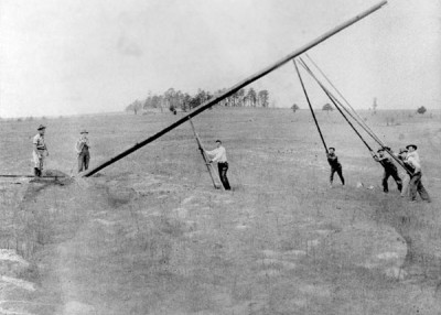 When power and poles first came to rural Polk County