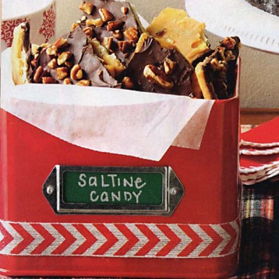 Saltine Cracker Candy With Toasted Pecans