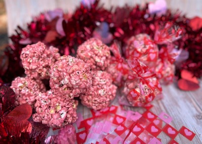 Be My Valentine Popcorn Balls
