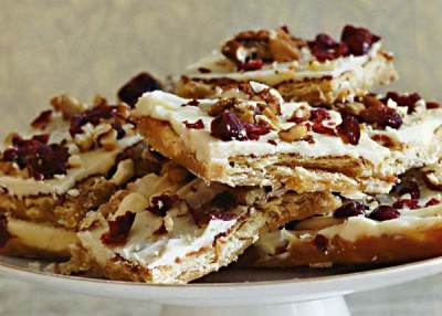 White Chocolate Cranberry Toffee