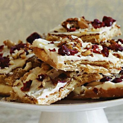 White Chocolate Cranberry Toffee