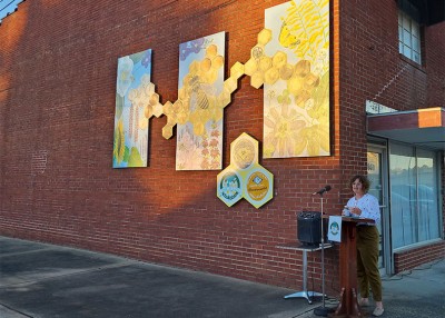 Columbus County Mural Celebrates Bees, Butterflies