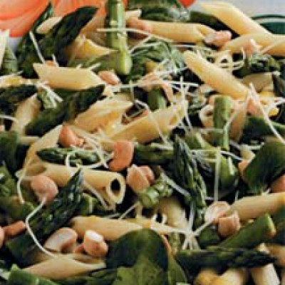 Warm Asparagus Spinach Salad 