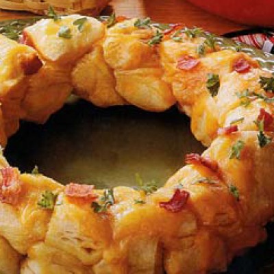 Bacon Biscuit Wreath 