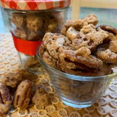 Candied Baked Pecans