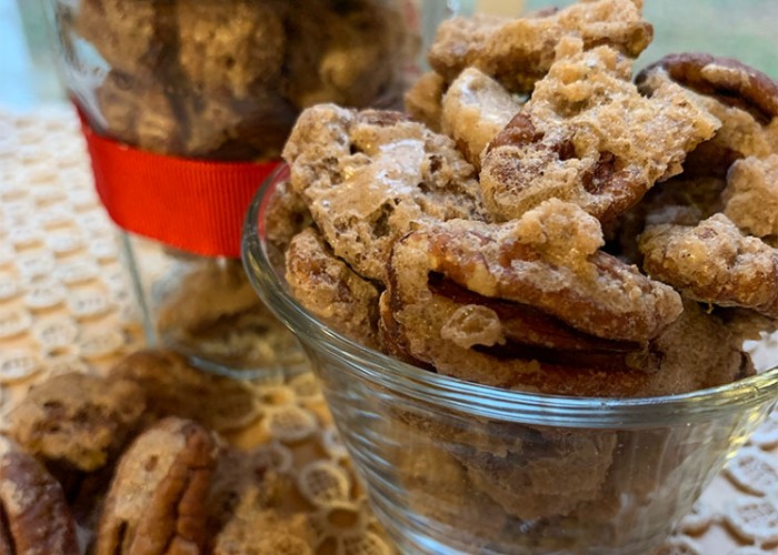 Candied Baked Pecans