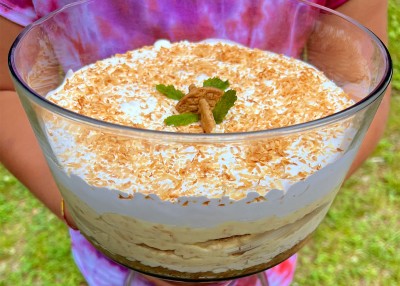 Coconut Cookie Pudding
