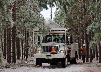 Winter arrives in North Carolina, causing outages in late January