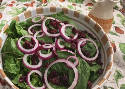 Spinach and Chard Salad 