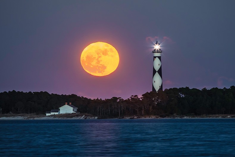 Cape Lookout Moonrise