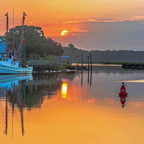 This is a sunrise in Calabash. I call this picture, “Reflections of Day.” —Mark Head, Sunset Beach, a member of Brunswick Electric