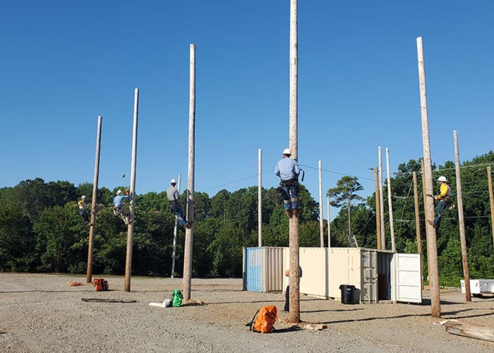 Electric Co-op Lineworkers Gain Knowledge at Nash Community College