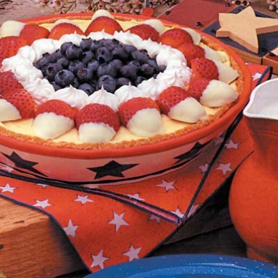 Red, White & Blueberry Pie