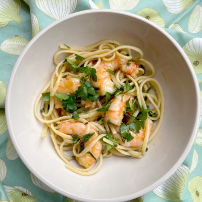 Linguini with Shrimp and Garlic