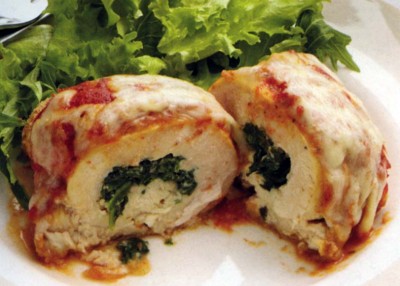 Spinach-Stuffed Chicken Parmesan
